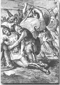 Spartacus sneuvelt op het slagveld
