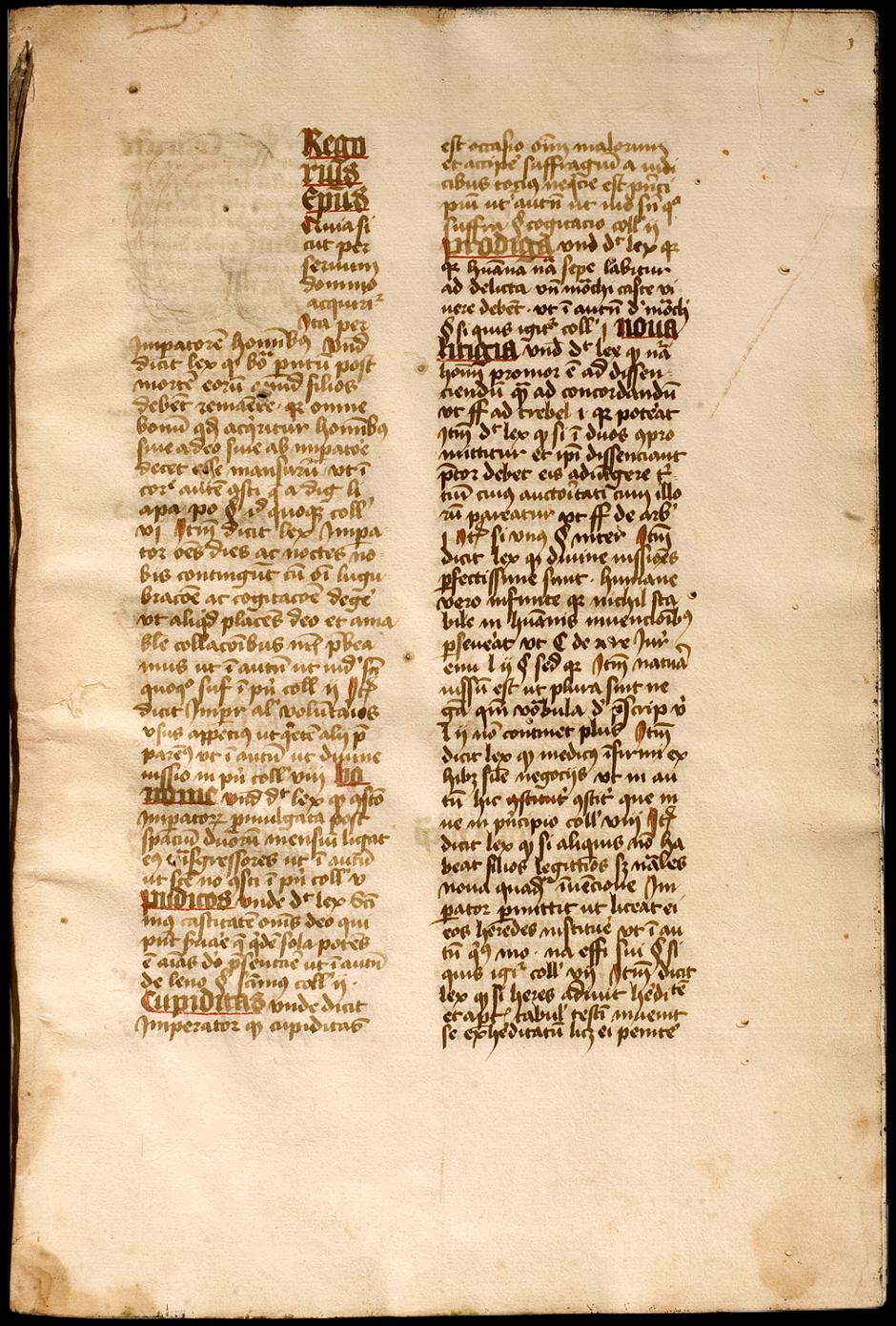 Bladzijde uit een manuscript