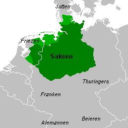 Leefgebied van de Saksen